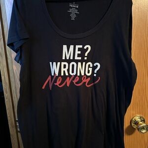 Torrid Black and Red Graphic Tee